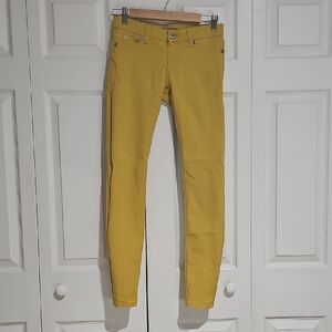 Wet Seal Mustard Yellow Skinny Pants – Size XS
